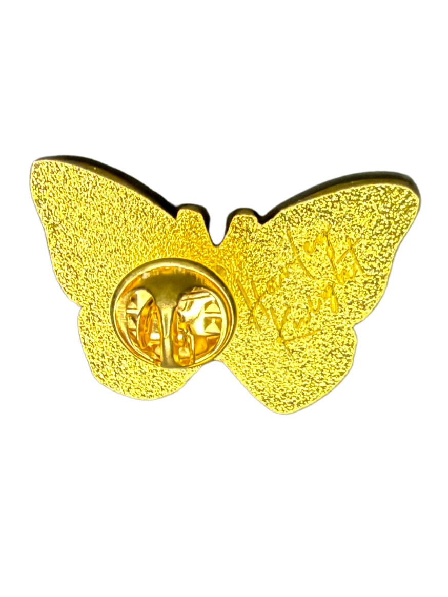 Harley Knight Hard Enamel Pin - Purple Butterfly