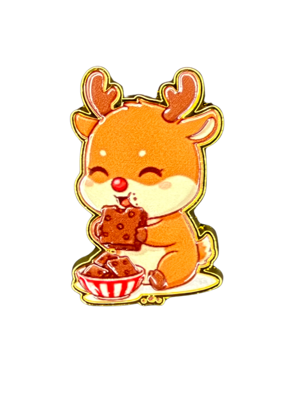 Harley Knight Hard Enamel Pin - Corndog the Reindeer