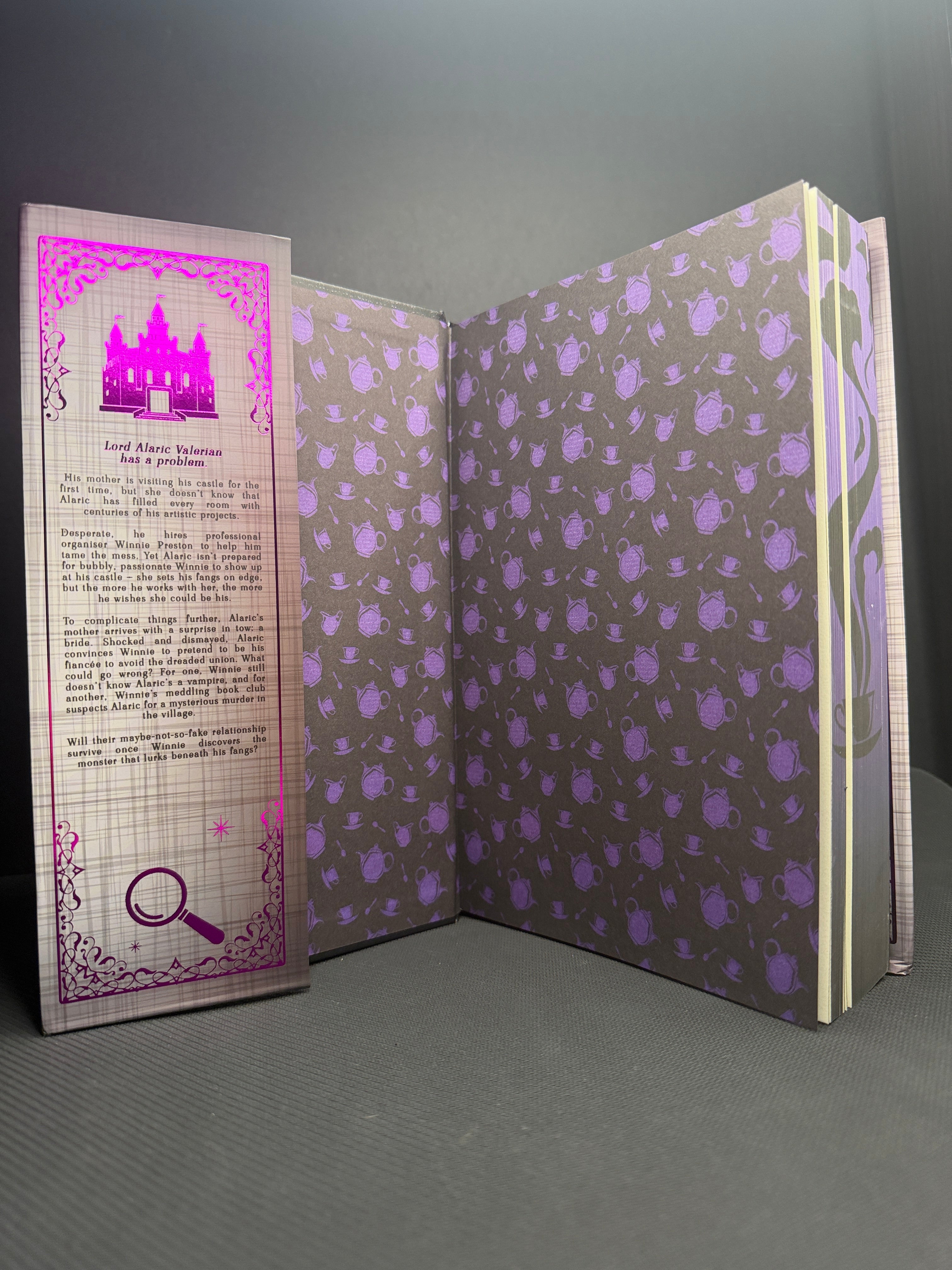 Fangs For Nothing by Steffanie Holmes (White Discreet Hardback)