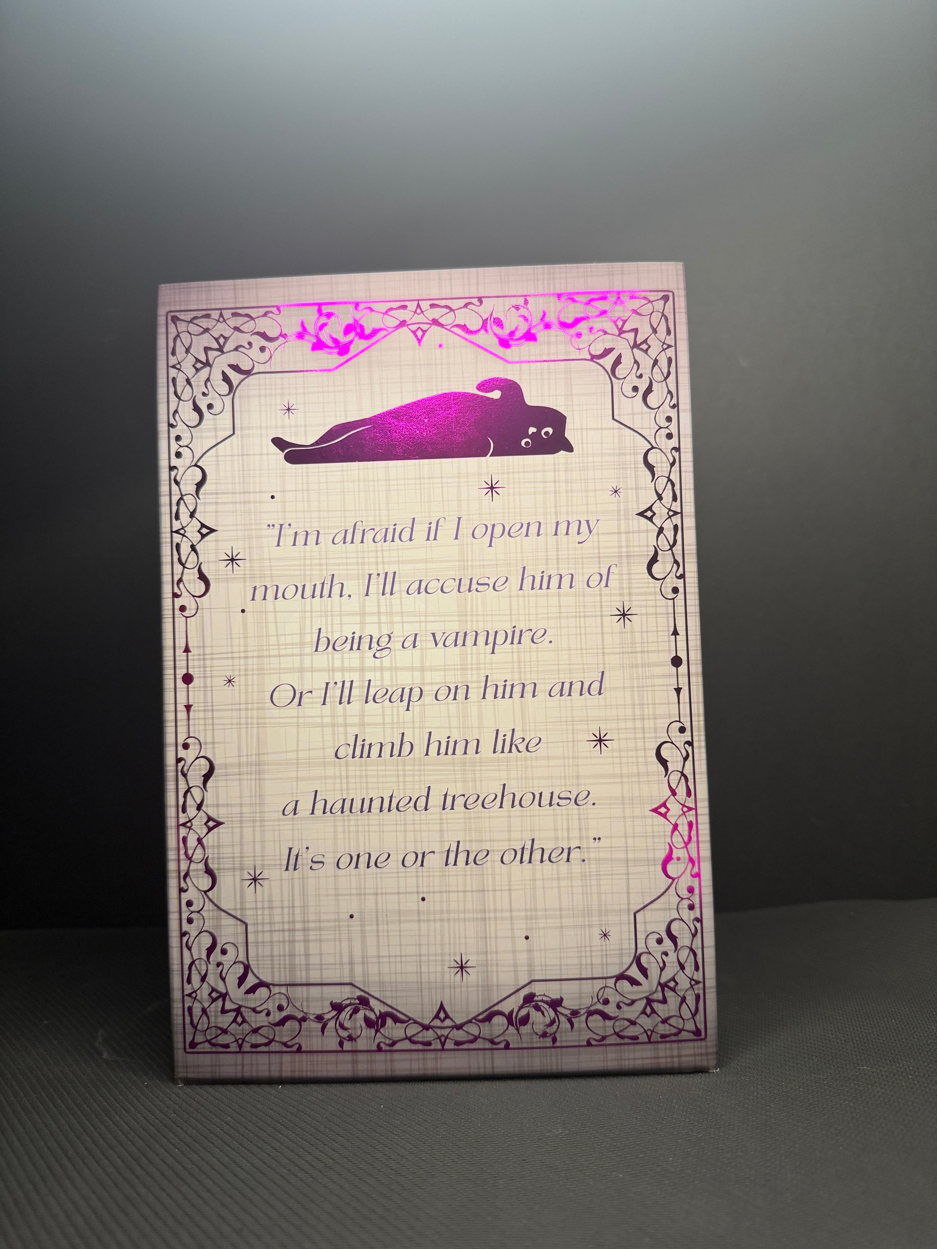 Fangs For Nothing by Steffanie Holmes (White Discreet Hardback)