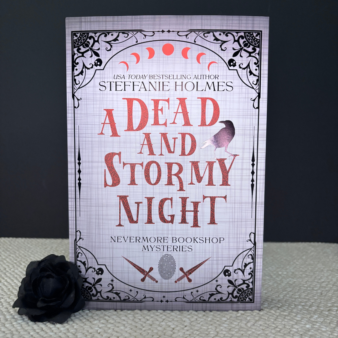A Dead and Stormy Night by Steffanie Holmes (White Discreet Hardback)